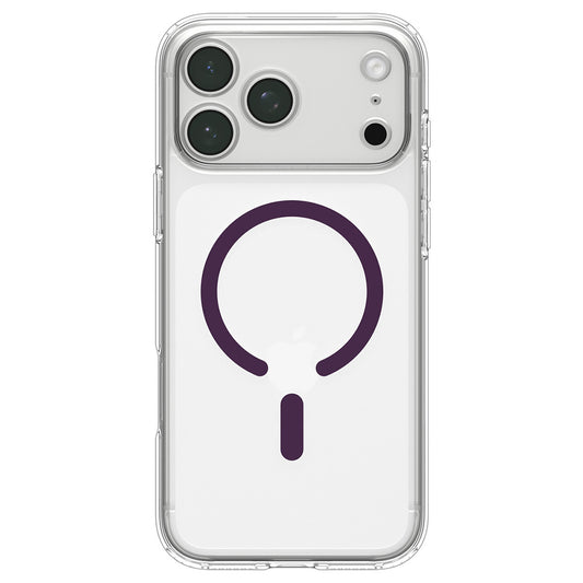 Custodia MagSafe per Apple iPhone 18 Pro / 17 Pro, Spigen, Ultra Hybrid, bordeaux trasparente ACS12335