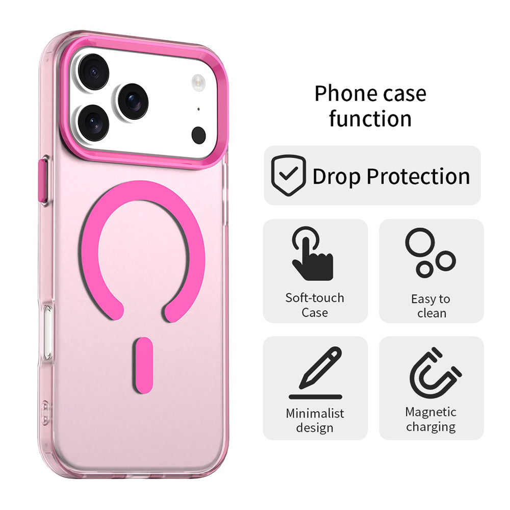 Custodia MagSafe per Apple iPhone 18 Pro / 17 Pro, Techsuit, CandyCase, Rosa