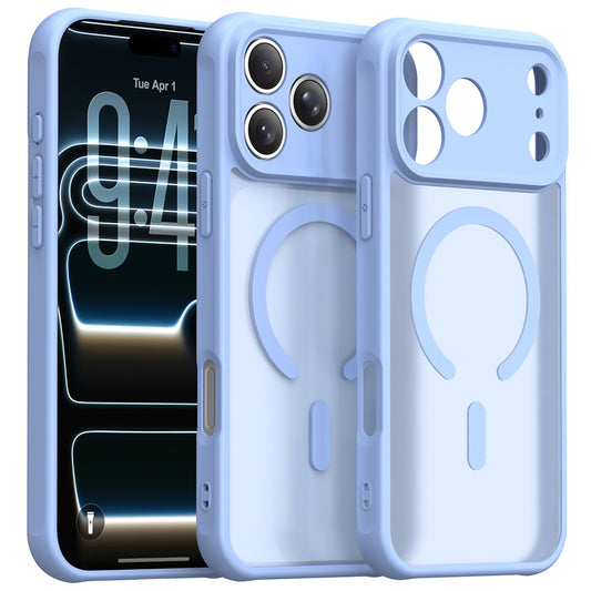 Custodia MagSafe per Apple iPhone 18 Pro / 17 Pro, Techsuit, HaloFrost II, Blu
