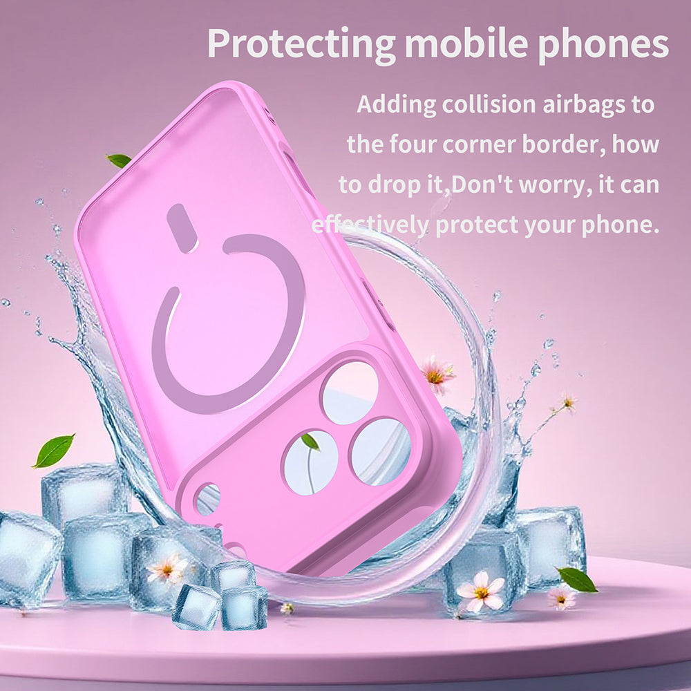 Custodia MagSafe per Apple iPhone 18 Pro / 17 Pro, Techsuit, HaloFrost II, Rosa
