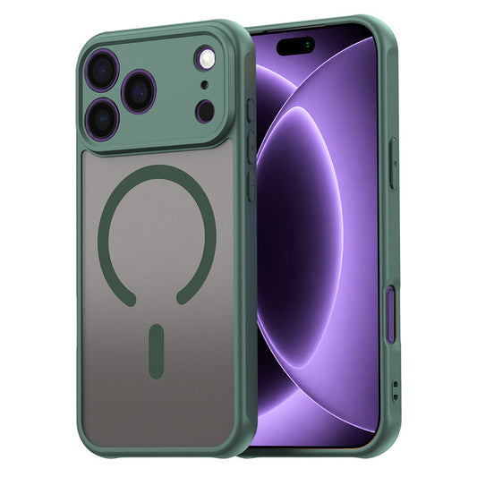 Custodia MagSafe per Apple iPhone 18 Pro / 17 Pro, Techsuit, HaloFrost II, Verde