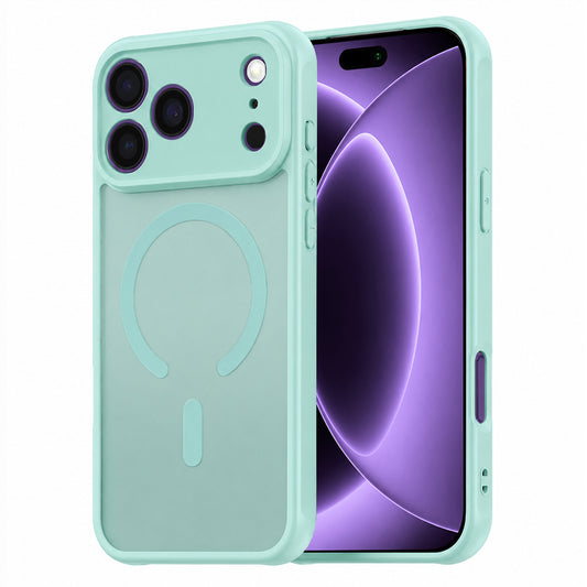 Custodia MagSafe per Apple iPhone 18 Pro / 17 Pro, Techsuit, HaloFrost II, Verde Chiaro