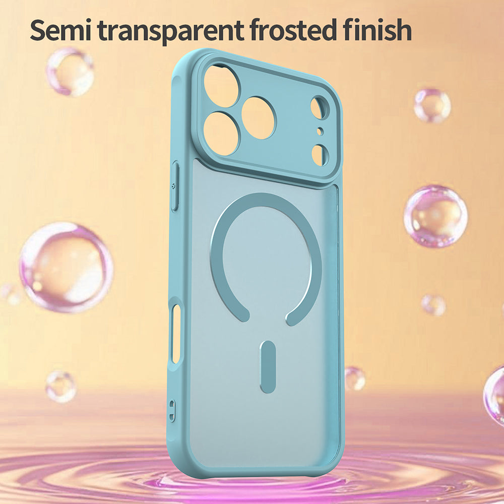 Custodia MagSafe per Apple iPhone 18 Pro / 17 Pro, Techsuit, HaloFrost II, Verde Chiaro