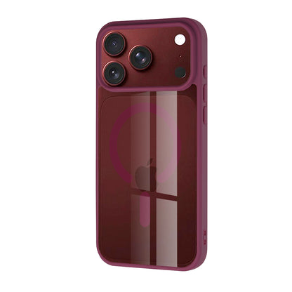 Custodia MagSafe per Apple iPhone 18 Pro / 17 Pro, Techsuit, Pro, Rosso Scuro