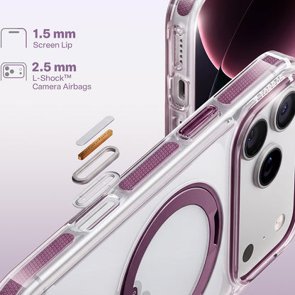 Custodia MagSafe per Apple iPhone 18 Pro / 17 Pro, Torras, Ostand O3 Light, Viola