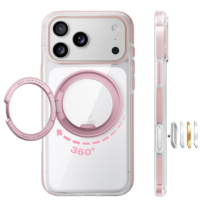 Custodia MagSafe per Apple iPhone 18 Pro / 17 Pro, Torras, Ostand O3 Light, Rosa