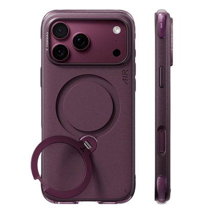 Custodia MagSafe per Apple iPhone 18 Pro / 17 Pro, Torras, Ostand Q3 Air Essential, Viola