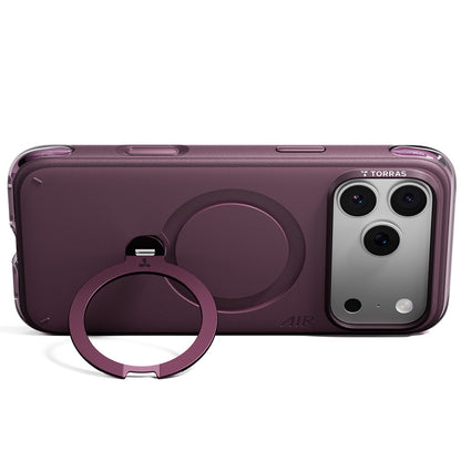 Custodia MagSafe per Apple iPhone 18 Pro / 17 Pro, Torras, Ostand Q3 Air Essential, Viola
