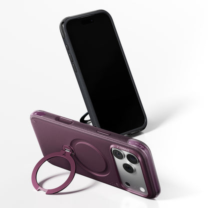 Custodia MagSafe per Apple iPhone 18 Pro / 17 Pro, Torras, Ostand Q3 Air Essential, Viola