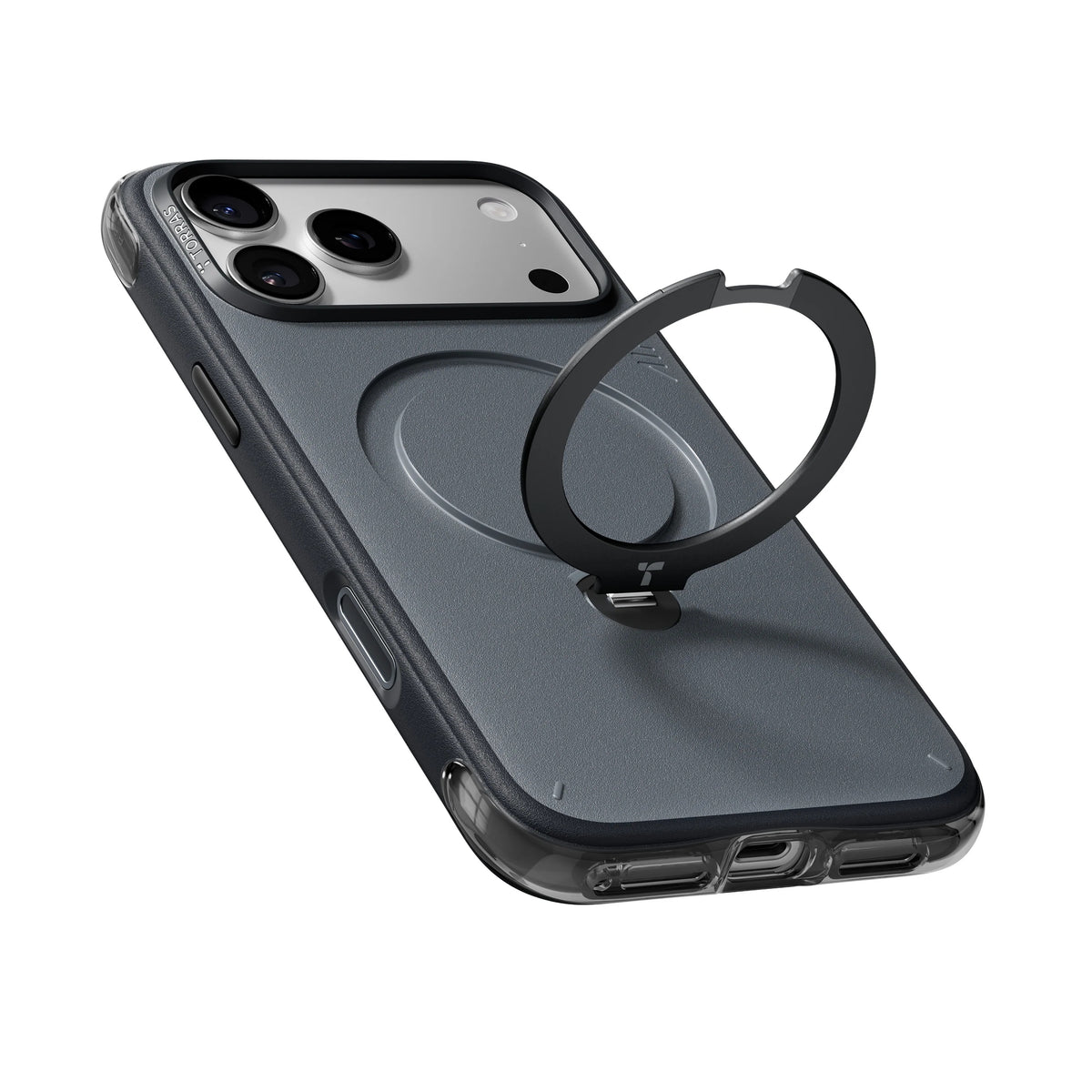 MagSafe Case for Apple iPhone 18 Pro / 17 Pro, Torras, Ostand Q3 Air Essential, Black