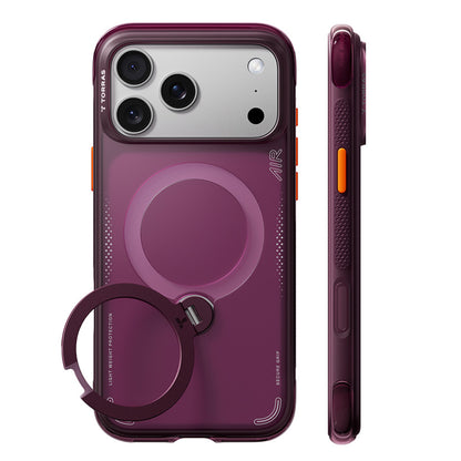 Custodia MagSafe per Apple iPhone 18 Pro / 17 Pro, Torras, Ostand Q3 Air, Viola