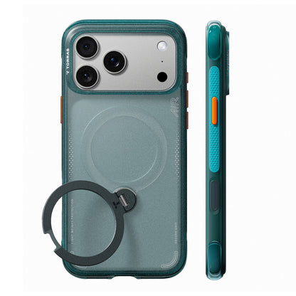Custodia MagSafe per Apple iPhone 18 Pro / 17 Pro, Torras, Ostand Q3 Air, Verde