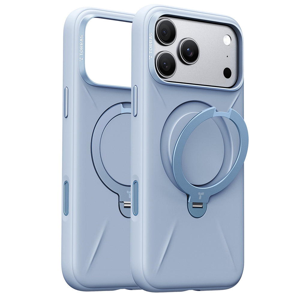 Custodia MagSafe per Apple iPhone 18 Pro / 17 Pro, Torras, QPRO Silicone, Blu