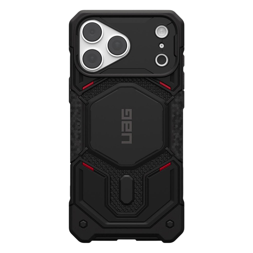Custodia MagSafe per Apple iPhone 18 Pro / 17 Pro, Urban Armor Gear, Monarch Pro Kevlar, Nera