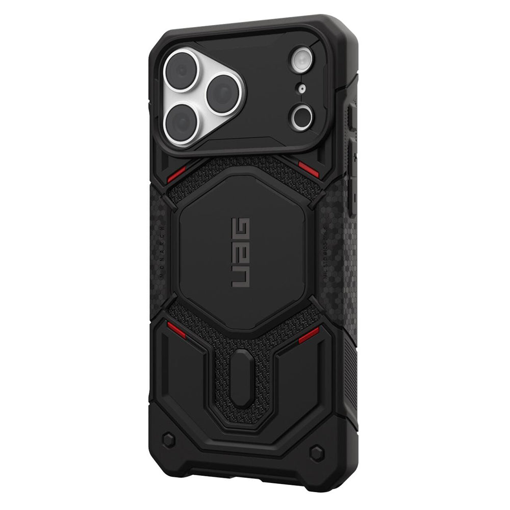 Custodia MagSafe per Apple iPhone 18 Pro / 17 Pro, Urban Armor Gear, Monarch Pro Kevlar, Nera