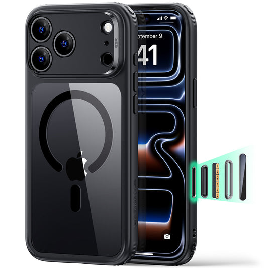 Custodia MagSafe per Apple iPhone 18 Pro, ESR, Classic Hybrid, Nero Trasparente
