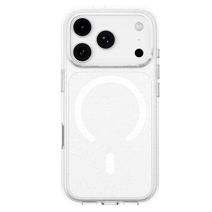 Custodia MagSafe per Apple iPhone 18 Pro Max / 17 Pro Max, Blueo, Crystal Pro Anti-Drop Glitter, trasparente
