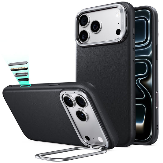 Custodia MagSafe per Apple iPhone 18 Pro Max / 17 Pro Max, ESR, Atelier con Kickstand, Nera