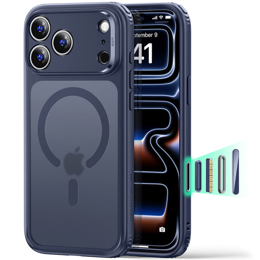 Custodia MagSafe per Apple iPhone 18 Pro Max / 17 Pro Max, ESR, Classic Hybrid, Blu Satinato