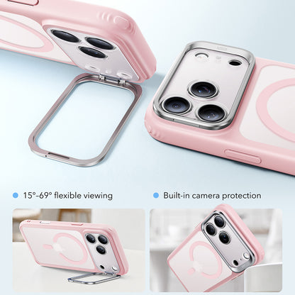 Custodia MagSafe per Apple iPhone 18 Pro Max / 17 Pro Max, ESR, Classic Hybrid Kickstand, Rosa Satinata