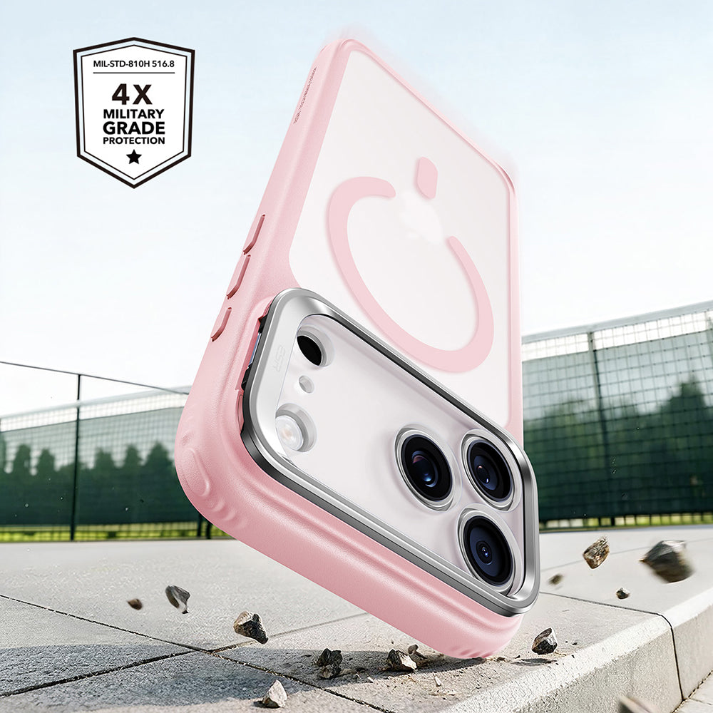 Custodia MagSafe per Apple iPhone 18 Pro Max / 17 Pro Max, ESR, Classic Hybrid Kickstand, Rosa Satinata