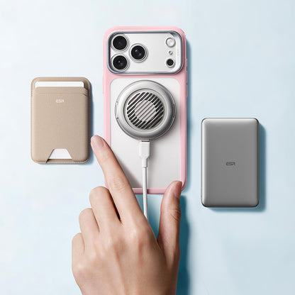 Custodia MagSafe per Apple iPhone 18 Pro Max / 17 Pro Max, ESR, Classic Hybrid Kickstand, Rosa Satinata