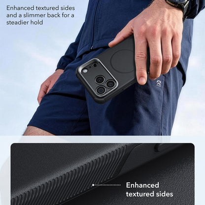Custodia MagSafe per Apple iPhone 18 Pro Max / 17 Pro Max, ESR, Cyber Armor Kickstand, Nera
