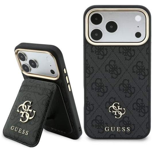 Custodia MagSafe per Apple iPhone 18 Pro Max / 17 Pro Max, Guess, 4G Cardslot, nera
