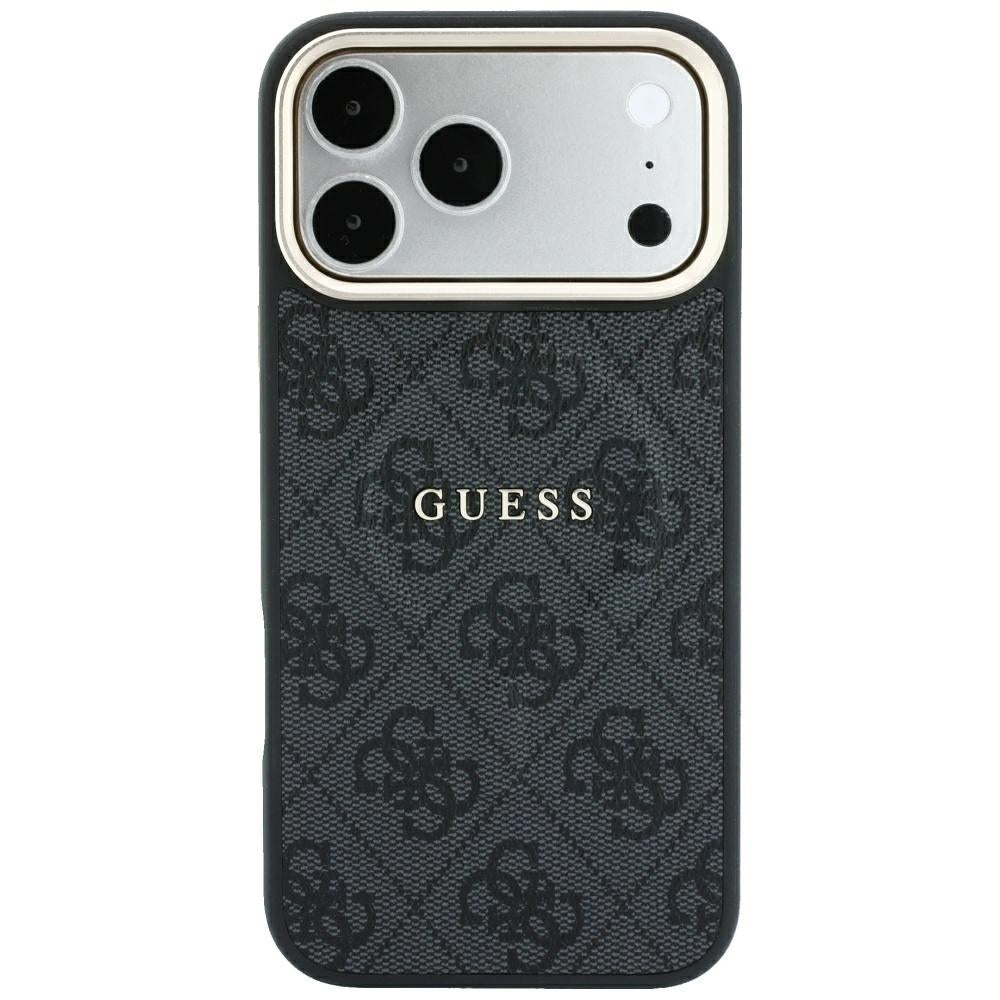 Custodia MagSafe per Apple iPhone 18 Pro Max / 17 Pro Max, Guess, 4G Embossed Classic, Nera