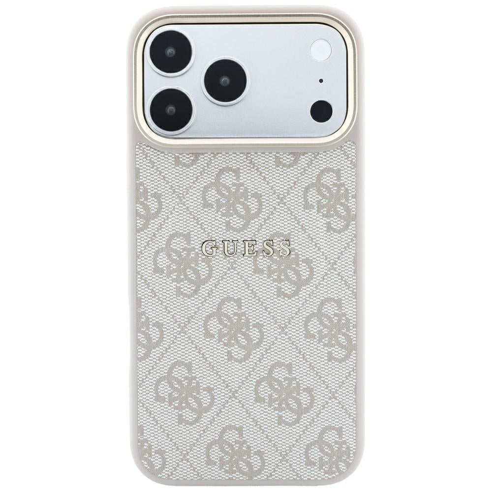 Custodia MagSafe per Apple iPhone 18 Pro Max / 17 Pro Max, Guess, 4G Embossed Classic, Rosa