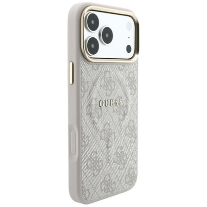 Custodia MagSafe per Apple iPhone 18 Pro Max / 17 Pro Max, Guess, 4G Embossed Classic, Rosa