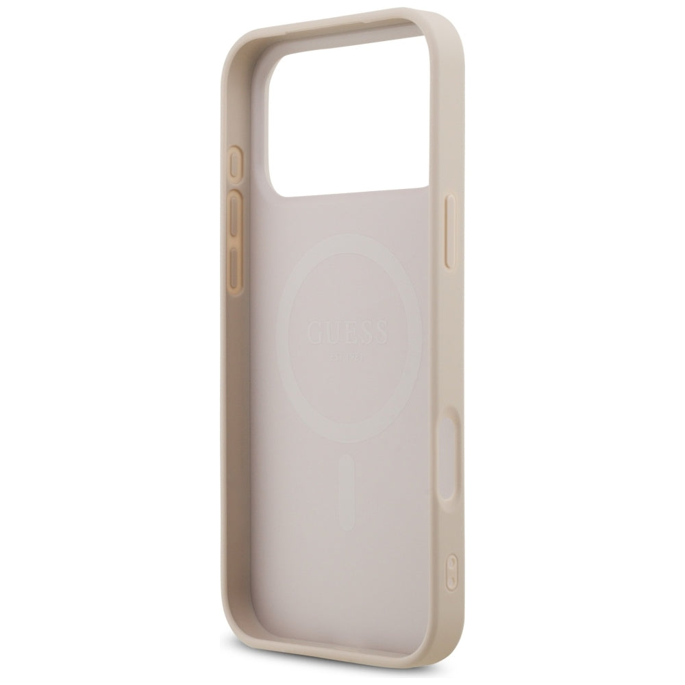 Custodia MagSafe per Apple iPhone 18 Pro Max / 17 Pro Max, Guess, 4G Small and Classic, Rosa