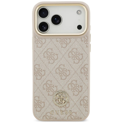 Custodia MagSafe per Apple iPhone 18 Pro Max / 17 Pro Max, Guess, 4G Strass Logo, rosa