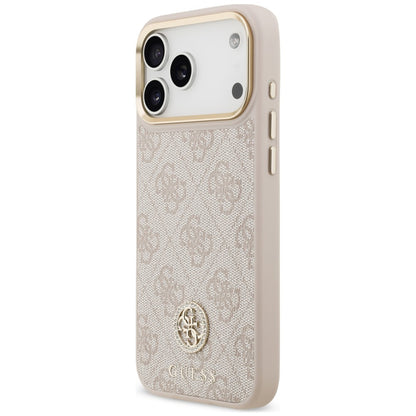 Custodia MagSafe per Apple iPhone 18 Pro Max / 17 Pro Max, Guess, 4G Strass Logo, rosa