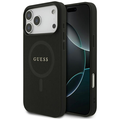 Custodia MagSafe per Apple iPhone 18 Pro Max / 17 Pro Max, Guess, Saffiano, Nera