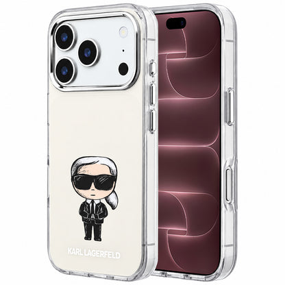 Custodia MagSafe per Apple iPhone 18 Pro Max / 17 Pro Max, Karl Lagerfeld, IML Ikonik Sketch Print, Beige