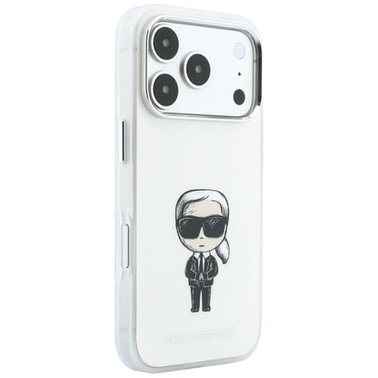Custodia MagSafe per Apple iPhone 18 Pro Max / 17 Pro Max, Karl Lagerfeld, IML Ikonik Sketch Print, Beige