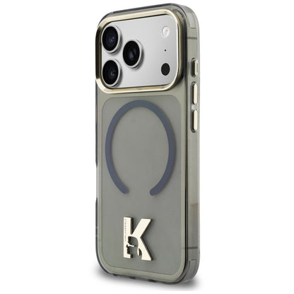 Custodia MagSafe per Apple iPhone 18 Pro Max / 17 Pro Max, Karl Lagerfeld, IML Karl Head Logo, nera