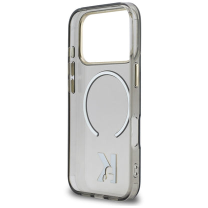 Custodia MagSafe per Apple iPhone 18 Pro Max / 17 Pro Max, Karl Lagerfeld, IML Karl Head Logo, nera