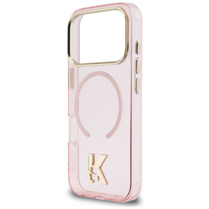 Custodia MagSafe per Apple iPhone 18 Pro Max / 17 Pro Max, Karl Lagerfeld, IML Karl Head Logo, rosa