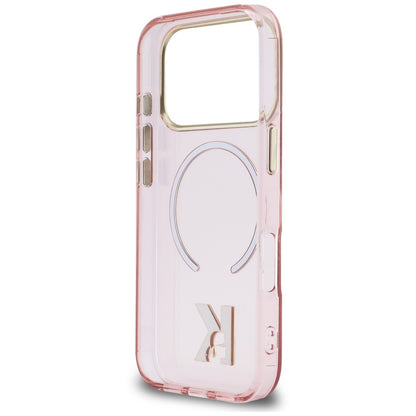 Custodia MagSafe per Apple iPhone 18 Pro Max / 17 Pro Max, Karl Lagerfeld, IML Karl Head Logo, rosa