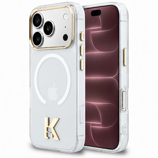 Custodia MagSafe per Apple iPhone 18 Pro Max / 17 Pro Max, Karl Lagerfeld, IML Karl Head Logo, trasparente