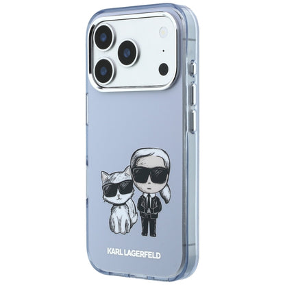 Custodia MagSafe per Apple iPhone 18 Pro Max / 17 Pro Max, Karl Lagerfeld, IML KC Bodies Sketch Print, Blu