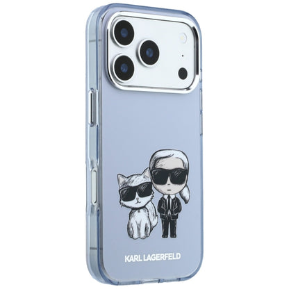 Custodia MagSafe per Apple iPhone 18 Pro Max / 17 Pro Max, Karl Lagerfeld, IML KC Bodies Sketch Print, Blu