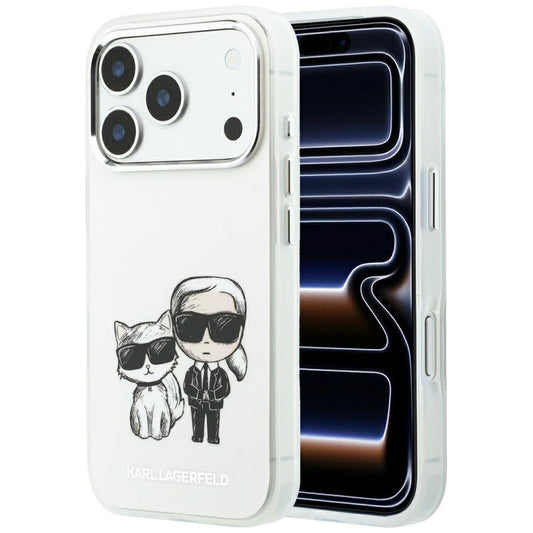 Custodia MagSafe per Apple iPhone 18 Pro Max / 17 Pro Max, Karl Lagerfeld, IML KC Bodies Sketch Print, Beige