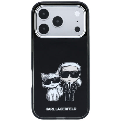 Custodia MagSafe per Apple iPhone 18 Pro Max / 17 Pro Max, Karl Lagerfeld, IML KC Bodies Sketch Print, Nera