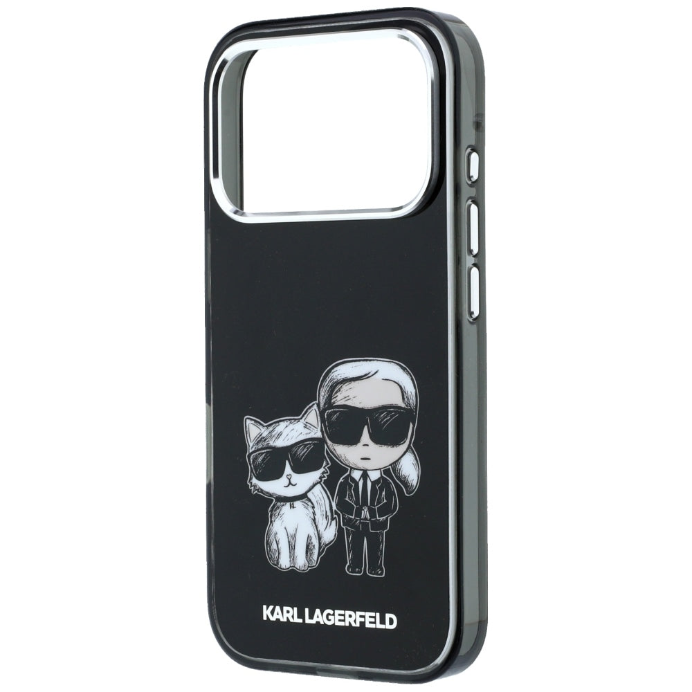 Custodia MagSafe per Apple iPhone 18 Pro Max / 17 Pro Max, Karl Lagerfeld, IML KC Bodies Sketch Print, Nera