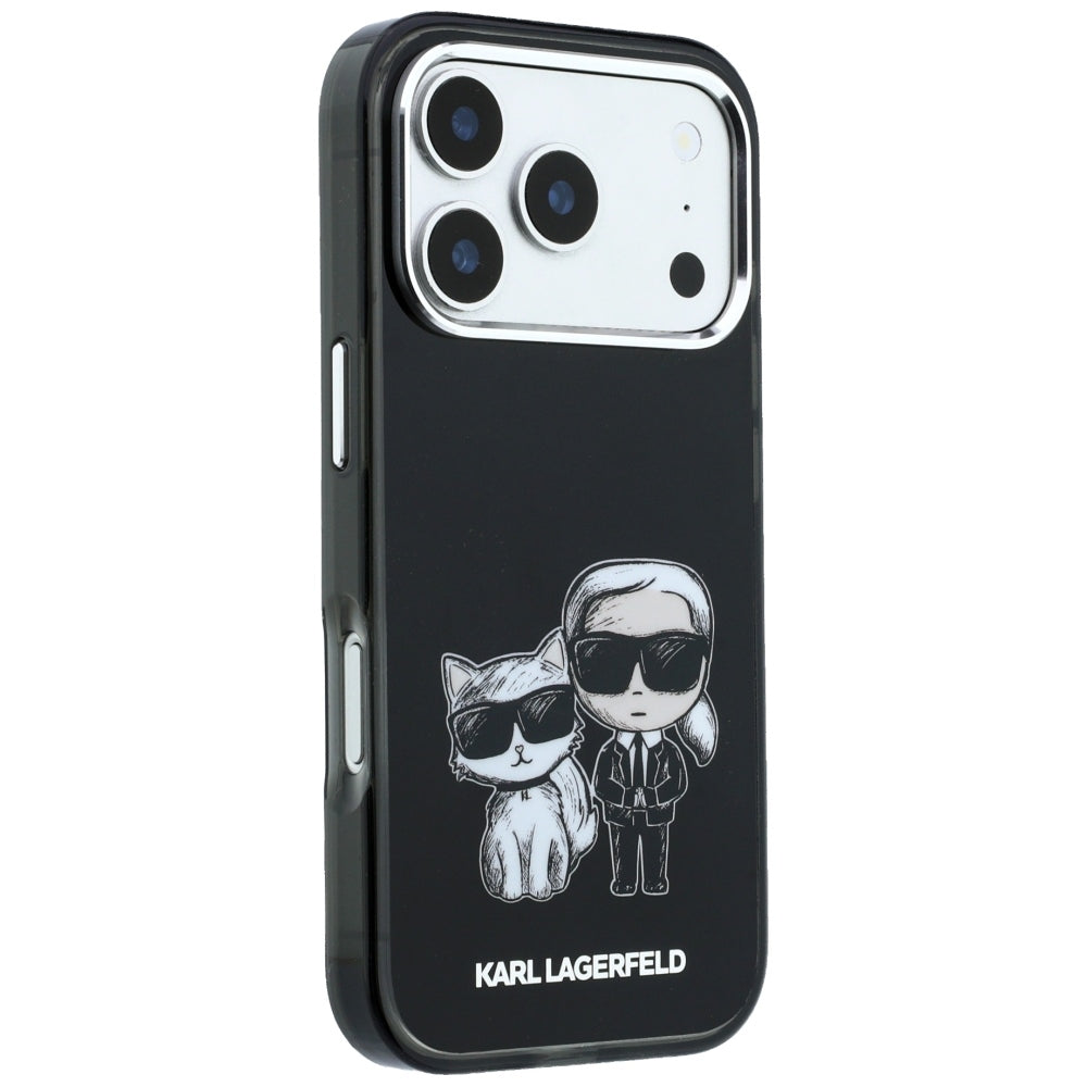 Custodia MagSafe per Apple iPhone 18 Pro Max / 17 Pro Max, Karl Lagerfeld, IML KC Bodies Sketch Print, Nera
