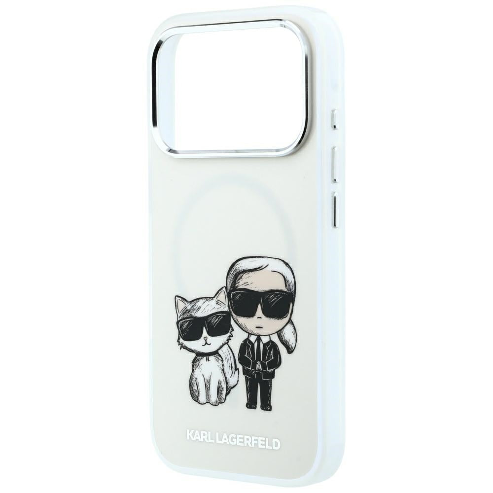 Custodia MagSafe per Apple iPhone 18 Pro Max / 17 Pro Max, Karl Lagerfeld, KC Bodies Sketch, Beige