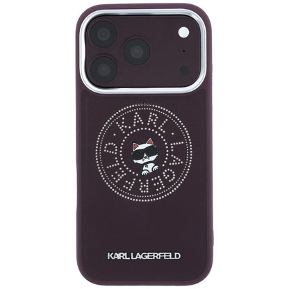 Custodia MagSafe per Apple iPhone 18 Pro Max / 17 Pro Max, Karl Lagerfeld, Point and Choupette Sketch, Vinaccia